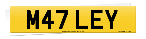 Registration number M47 LEY